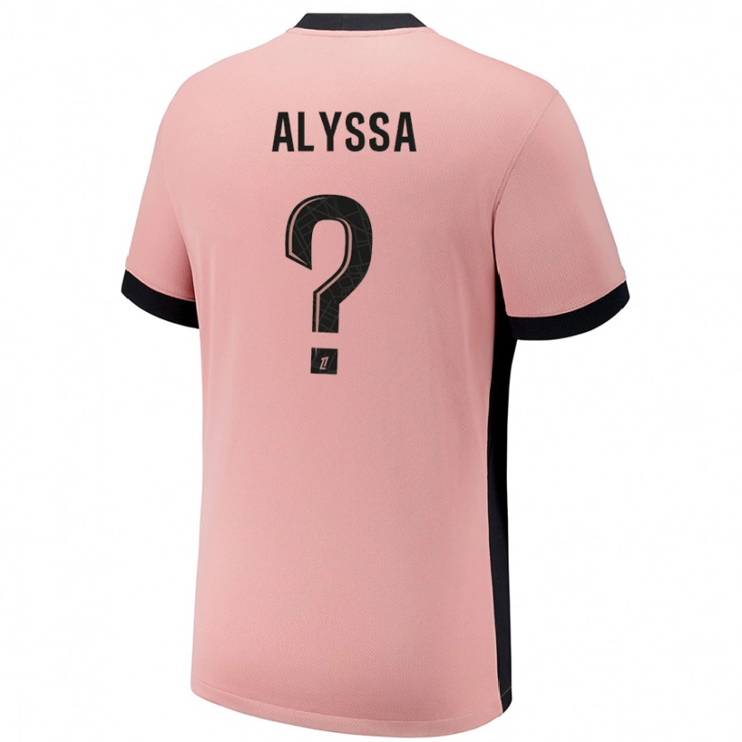 Danxen Heren Alyssa Fernandes #0 Roestroze Thuisshirt Derde Tenue 2024/25 T-Shirt