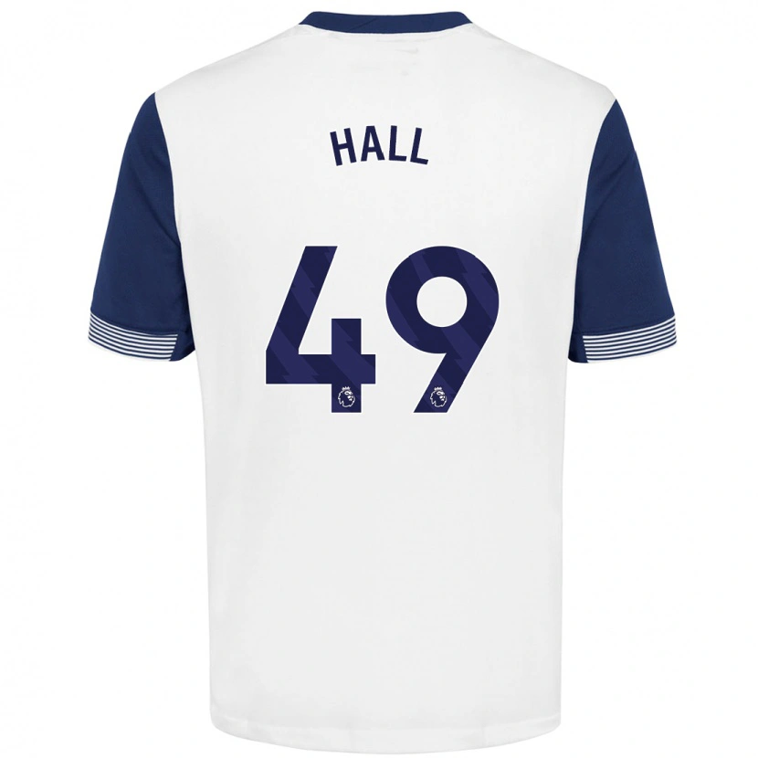 Danxen Dames Tyrese Hall #49 Wit Blauw Thuisshirt Thuistenue 2024/25 T-Shirt