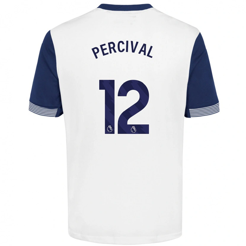 Danxen Dames Ria Percival #12 Wit Blauw Thuisshirt Thuistenue 2024/25 T-Shirt