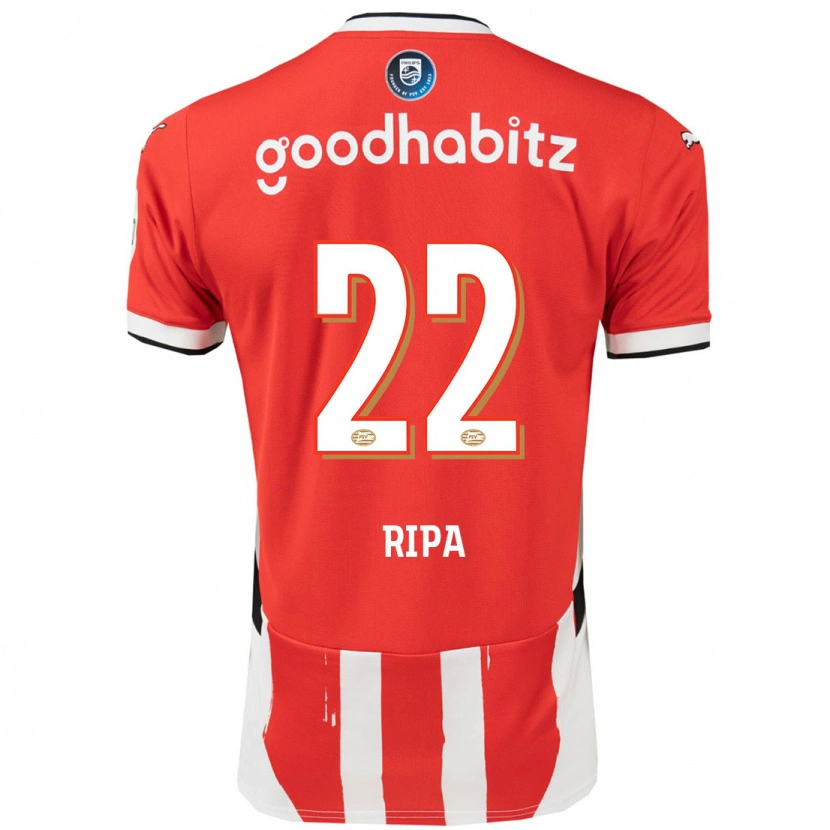 Danxen Dames Chimera Ripa #22 Rood Wit Thuisshirt Thuistenue 2024/25 T-Shirt