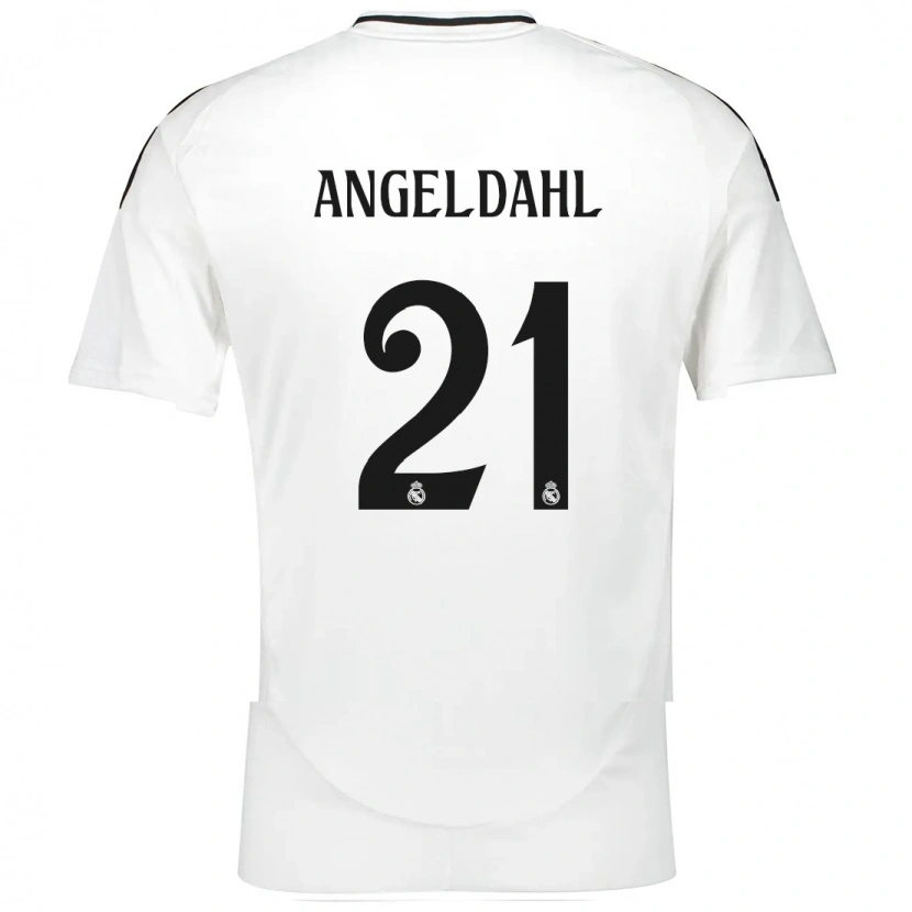 Danxen Dames Filippa Angeldahl #21 Wit Thuisshirt Thuistenue 2024/25 T-Shirt