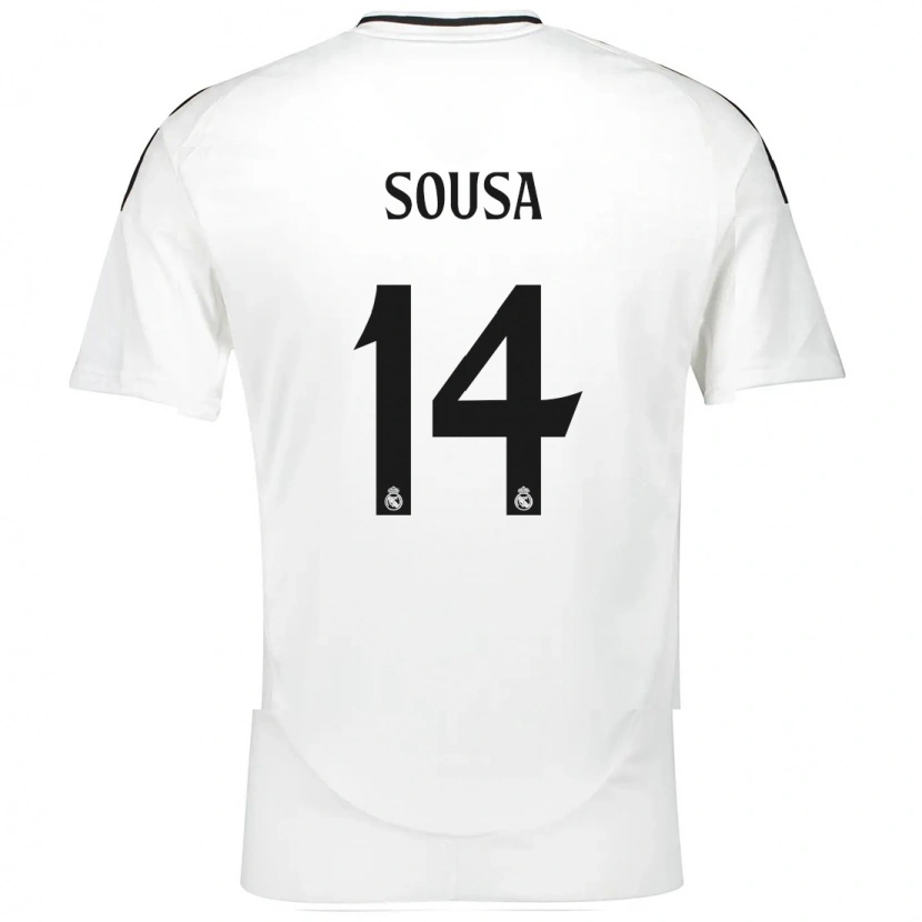 Danxen Dames Kathellen Sousa #14 Wit Thuisshirt Thuistenue 2024/25 T-Shirt