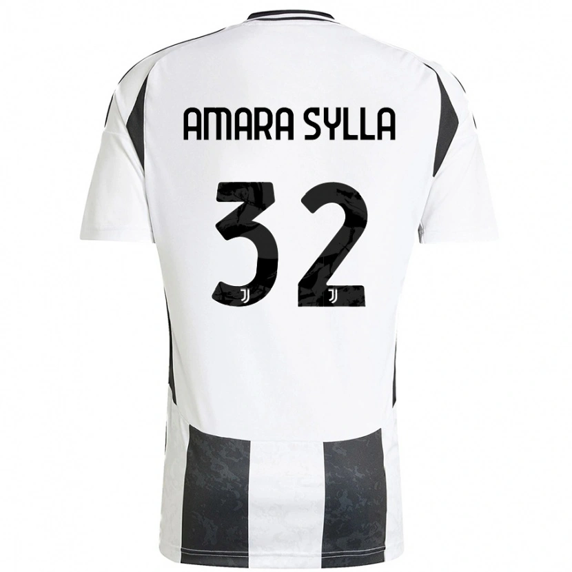 Danxen Dames Idris Amara Sylla #32 Wit Zwart Thuisshirt Thuistenue 2024/25 T-Shirt