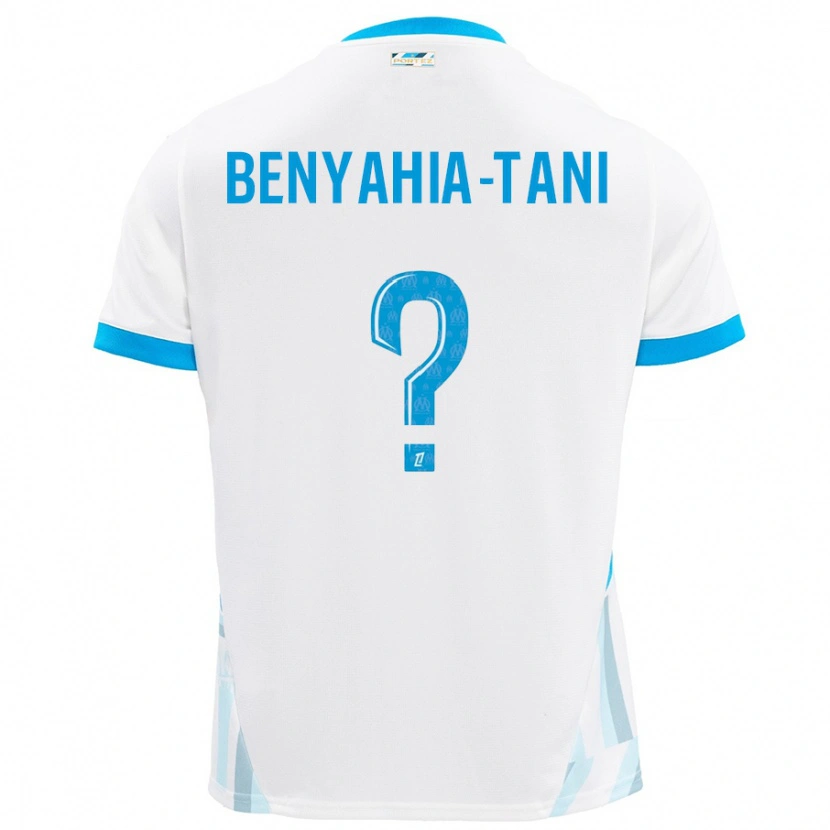 Danxen Dames Aylan Benyahia-Tani #0 Wit Hemelsblauw Thuisshirt Thuistenue 2024/25 T-Shirt