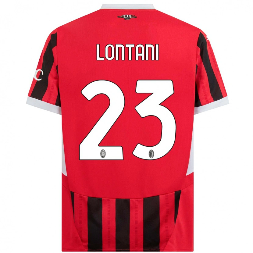 Danxen Dames Simone Lontani #23 Rood Zwart Thuisshirt Thuistenue 2024/25 T-Shirt