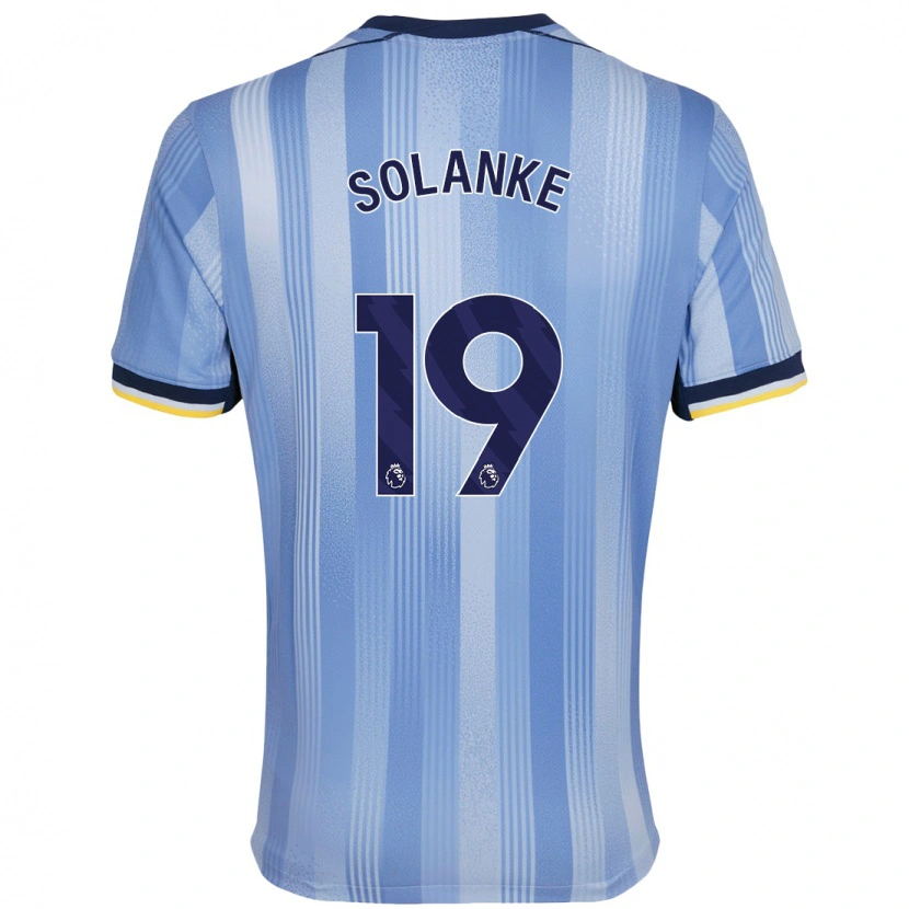 Danxen Dames Dominic Solanke #19 Lichtblauw Uitshirt Uittenue 2024/25 T-Shirt