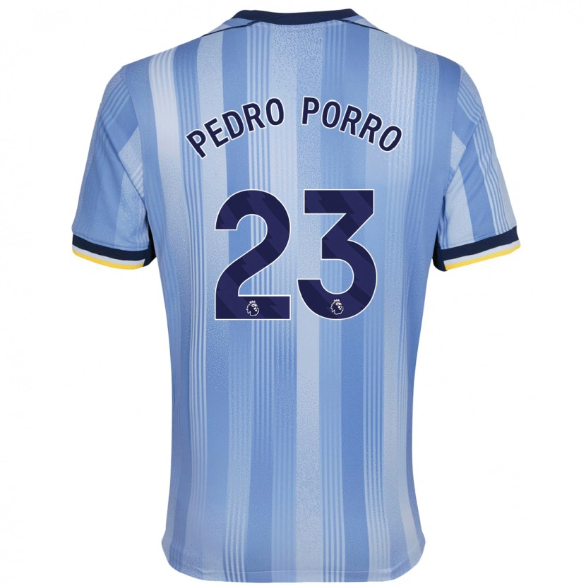 Danxen Dames Pedro Porro #23 Lichtblauw Uitshirt Uittenue 2024/25 T-Shirt