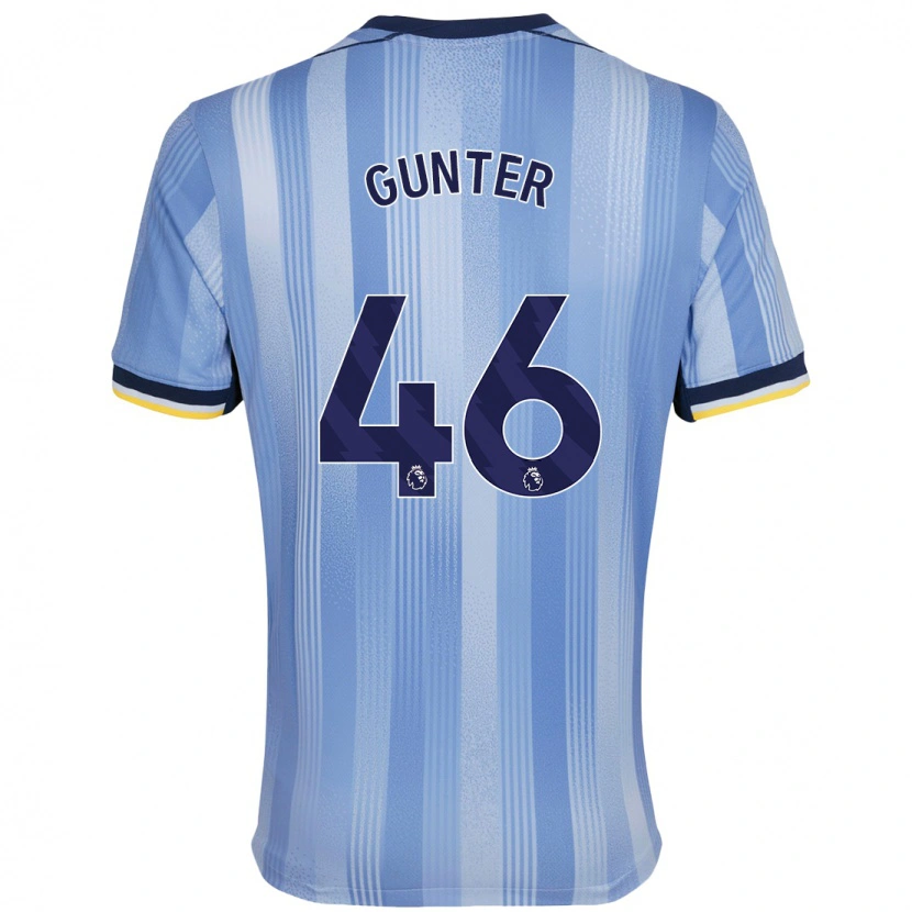 Danxen Dames Luca Gunter #46 Lichtblauw Uitshirt Uittenue 2024/25 T-Shirt