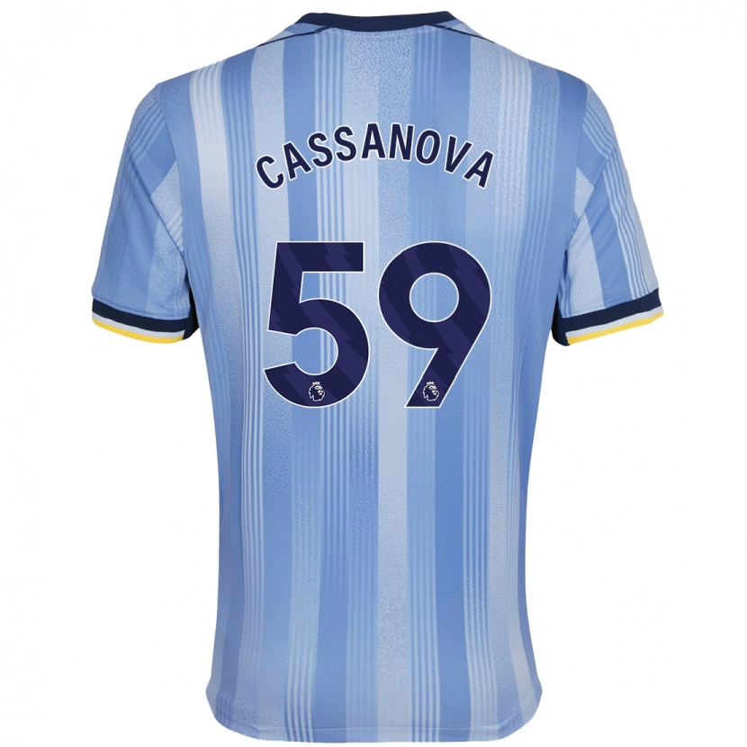 Danxen Dames Dante Cassanova #59 Lichtblauw Uitshirt Uittenue 2024/25 T-Shirt