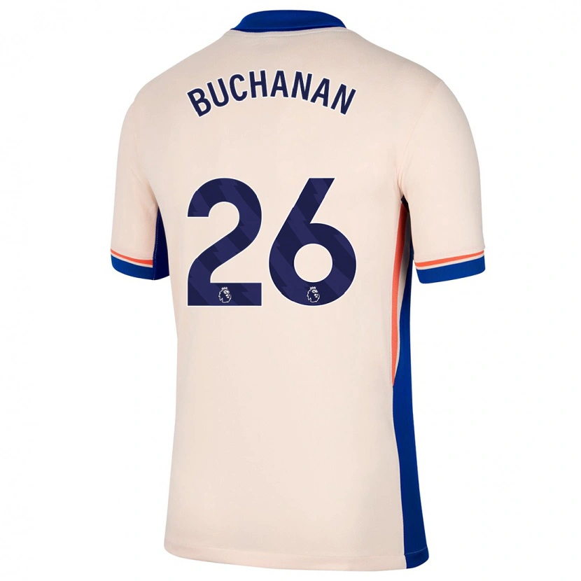 Danxen Dames Kadeisha Buchanan #26 Lichtbeige Uitshirt Uittenue 2024/25 T-Shirt