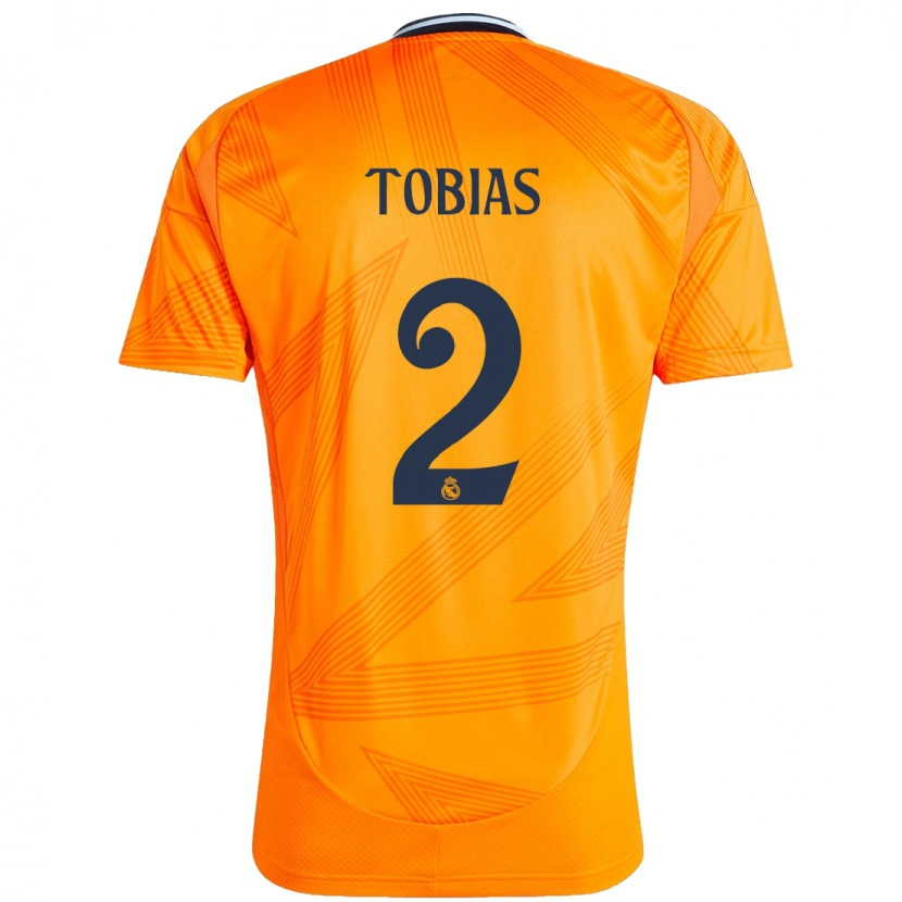 Danxen Dames Vinícius Tobias #2 Oranje Uitshirt Uittenue 2024/25 T-Shirt