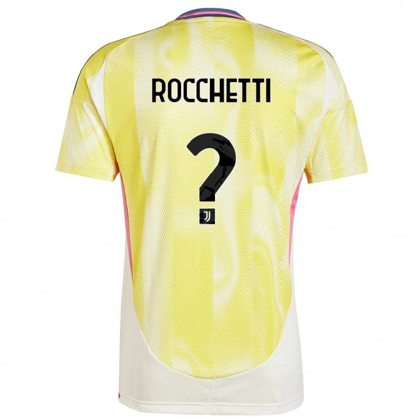 Danxen Dames Edoardo Rocchetti #0 Zonnig Geel Uitshirt Uittenue 2024/25 T-Shirt