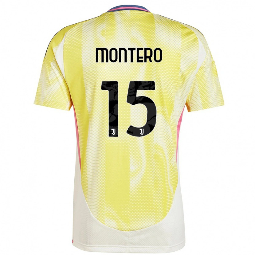 Danxen Dames Alfonso Montero #15 Zonnig Geel Uitshirt Uittenue 2024/25 T-Shirt