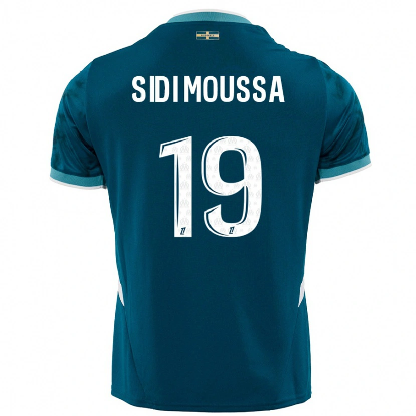 Danxen Dames Salima Sidi Moussa #19 Turkoois Blauw Uitshirt Uittenue 2024/25 T-Shirt