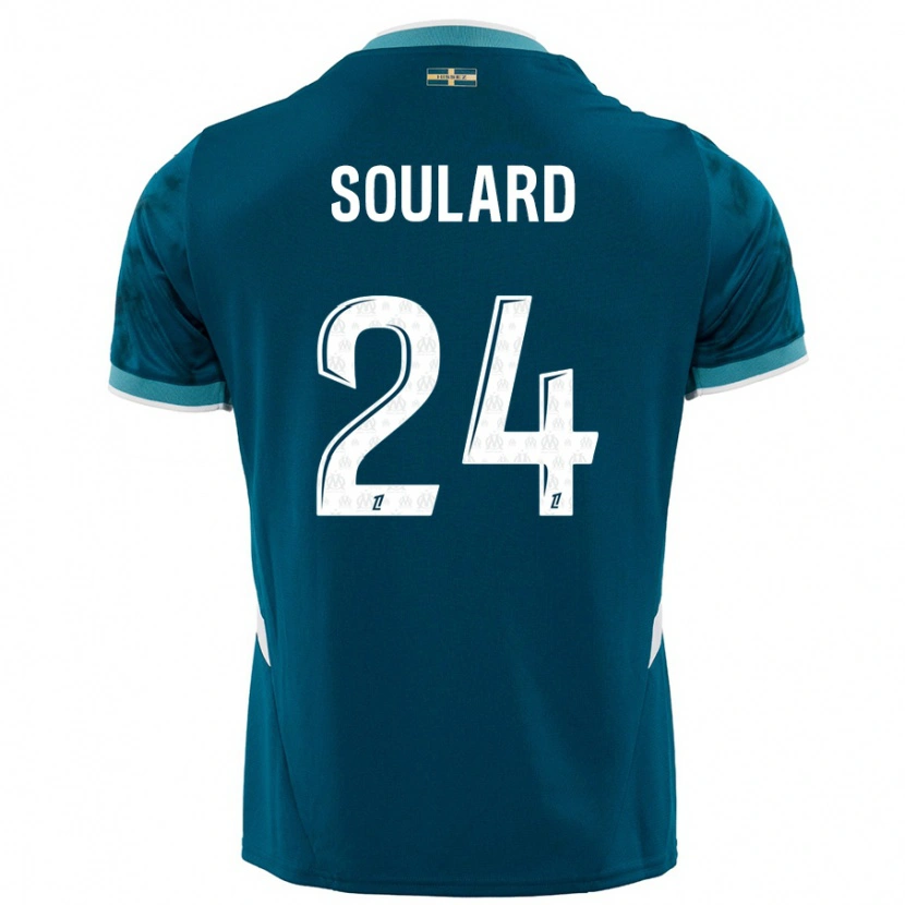 Danxen Dames Amandine Soulard #24 Turkoois Blauw Uitshirt Uittenue 2024/25 T-Shirt