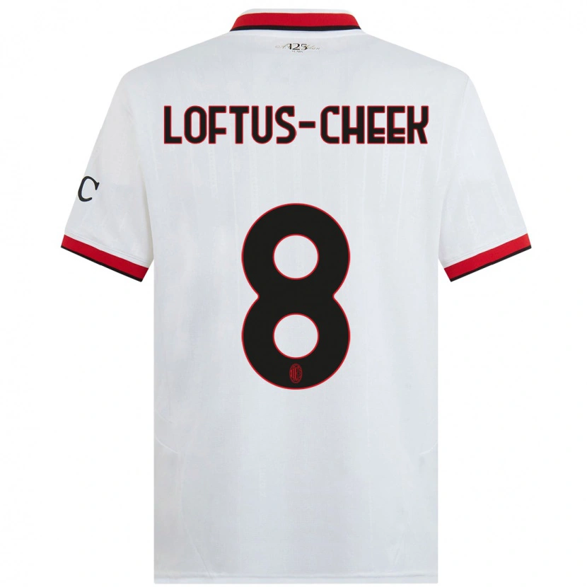 Danxen Dames Ruben Loftus-Cheek #8 Wit Zwart Rood Uitshirt Uittenue 2024/25 T-Shirt