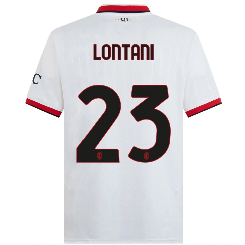 Danxen Dames Simone Lontani #23 Wit Zwart Rood Uitshirt Uittenue 2024/25 T-Shirt