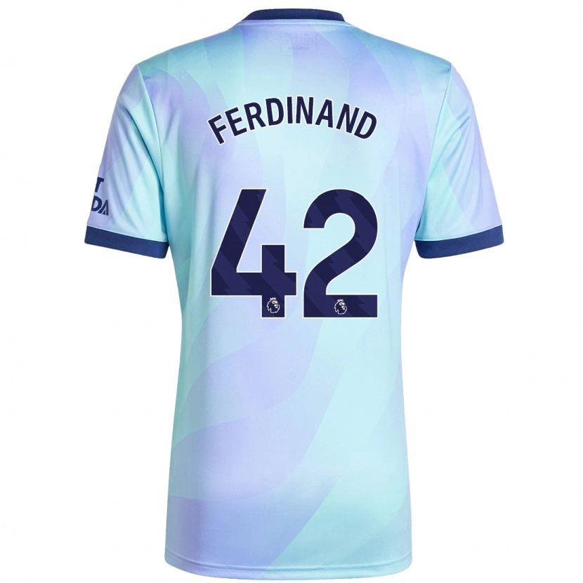 Danxen Dames Seb Ferdinand #42 Aqua Thuisshirt Derde Tenue 2024/25 T-Shirt