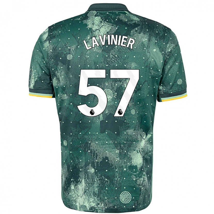 Danxen Dames Marcel Lavinier #57 Muntgroen Thuisshirt Derde Tenue 2024/25 T-Shirt