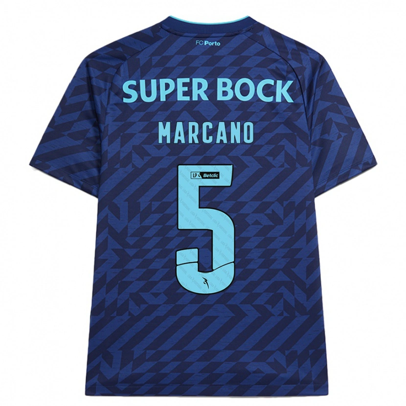 Danxen Dames Iván Marcano #5 Marineblauw Thuisshirt Derde Tenue 2024/25 T-Shirt