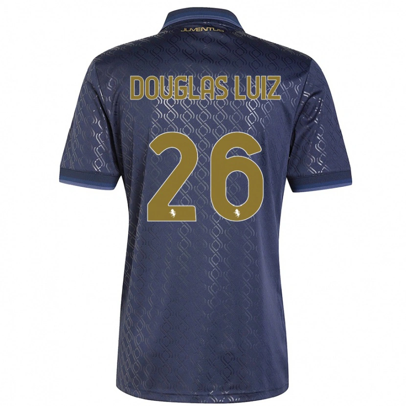 Danxen Dames Douglas Luiz #26 Marineblauw Thuisshirt Derde Tenue 2024/25 T-Shirt