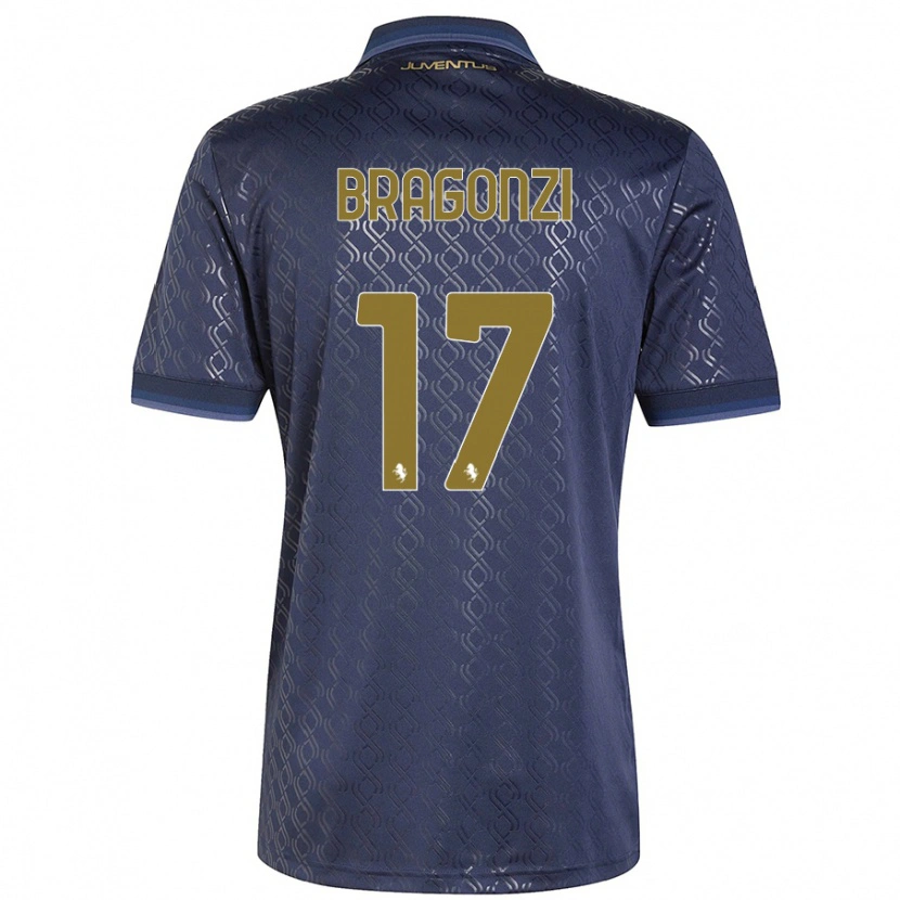 Danxen Dames Asia Bragonzi #17 Marineblauw Thuisshirt Derde Tenue 2024/25 T-Shirt