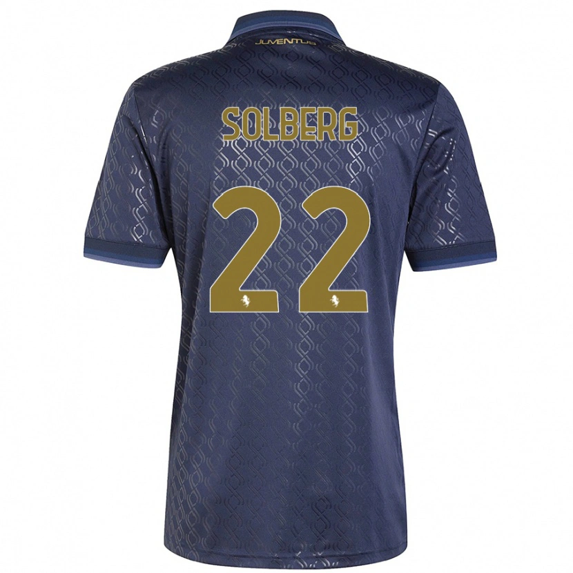 Danxen Dames Elias Solberg #22 Marineblauw Thuisshirt Derde Tenue 2024/25 T-Shirt