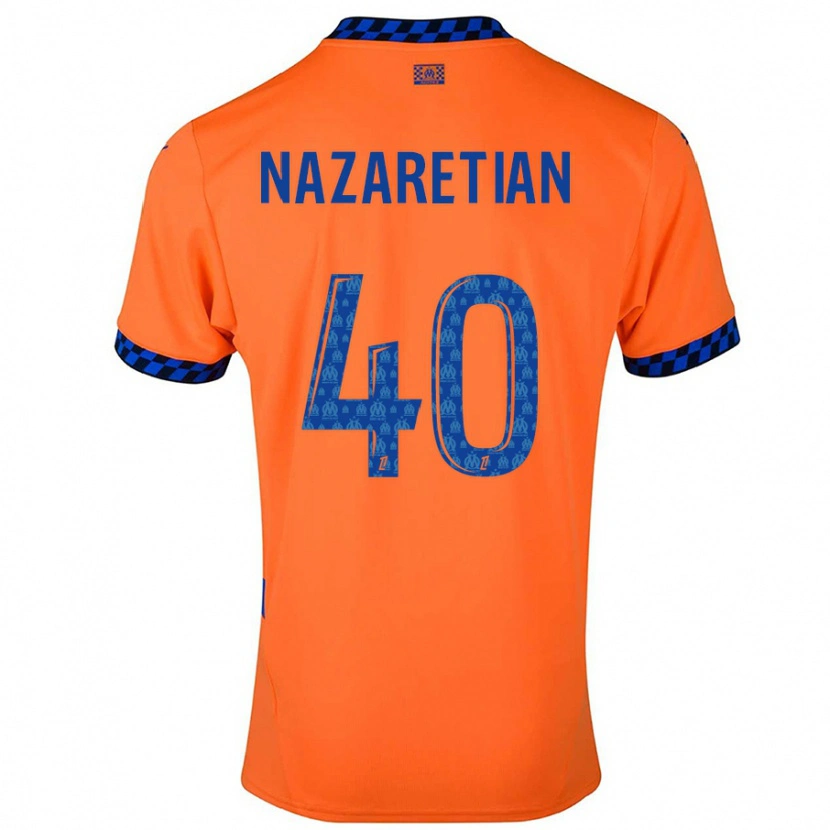 Danxen Dames Manuel Nazaretian #40 Oranje Donkerblauw Thuisshirt Derde Tenue 2024/25 T-Shirt