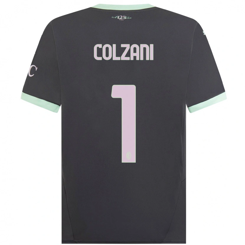 Danxen Dames Edoardo Colzani #1 Grijs Thuisshirt Derde Tenue 2024/25 T-Shirt