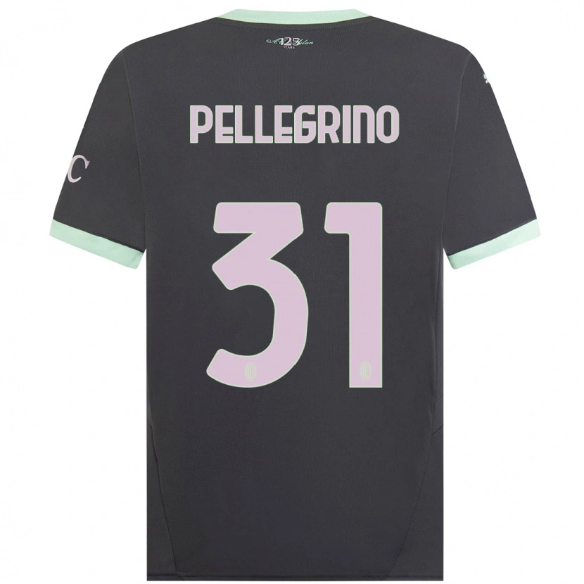 Danxen Dames Marco Pellegrino #31 Grijs Thuisshirt Derde Tenue 2024/25 T-Shirt