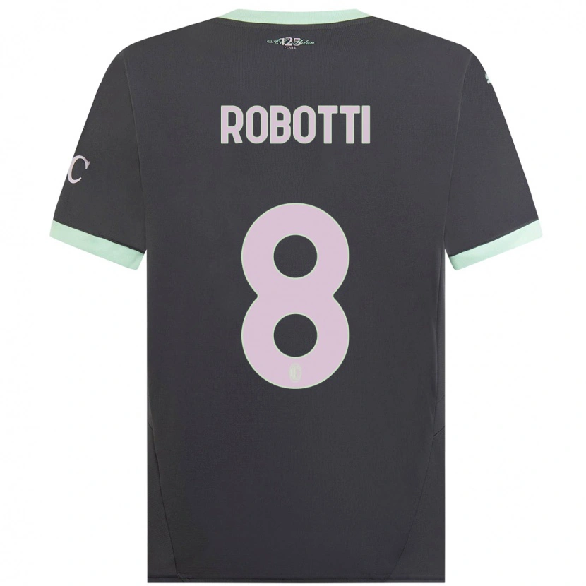 Danxen Dames Giovanni Robotti #8 Grijs Thuisshirt Derde Tenue 2024/25 T-Shirt