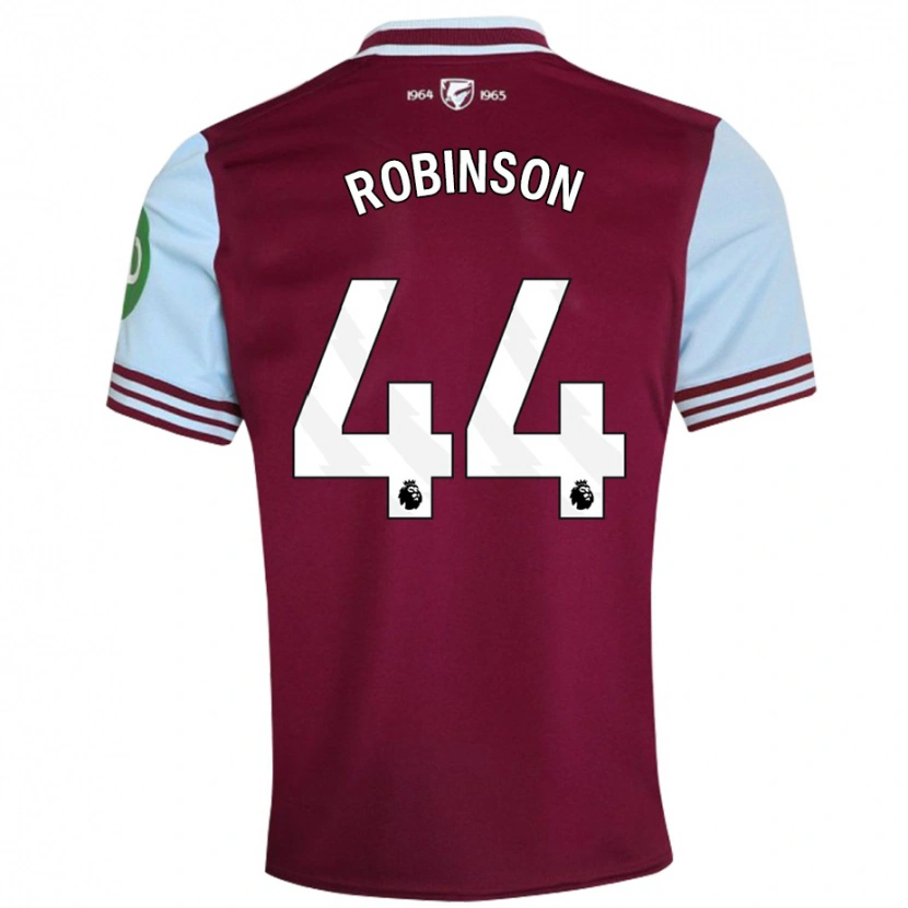 Danxen Kinderen Junior Robinson #44 Donkerrood Thuisshirt Thuistenue 2024/25 T-Shirt