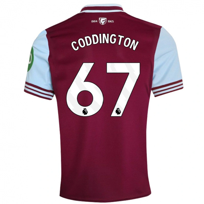 Danxen Kinderen Remy Coddington #67 Donkerrood Thuisshirt Thuistenue 2024/25 T-Shirt