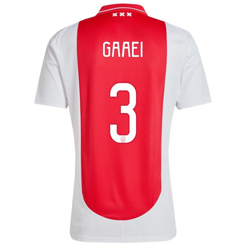 Danxen Kinderen Anton Gaaei #3 Rood Wit Thuisshirt Thuistenue 2024/25 T-Shirt