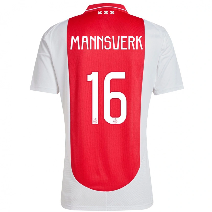 Danxen Kinderen Sivert Mannsverk #16 Rood Wit Thuisshirt Thuistenue 2024/25 T-Shirt