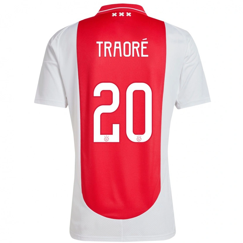 Danxen Kinderen Bertrand Traoré #20 Rood Wit Thuisshirt Thuistenue 2024/25 T-Shirt