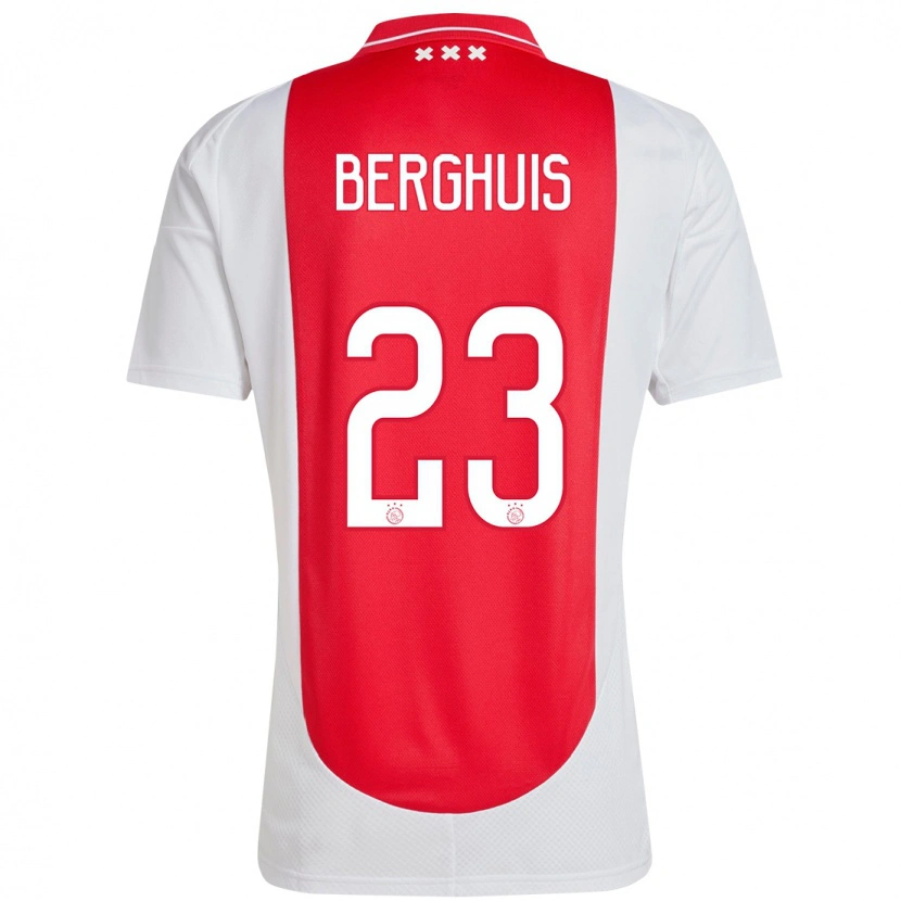 Danxen Kinderen Steven Berghuis #23 Rood Wit Thuisshirt Thuistenue 2024/25 T-Shirt