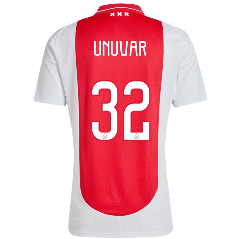 Danxen Kinderen Naci Ünüvar #32 Rood Wit Thuisshirt Thuistenue 2024/25 T-Shirt