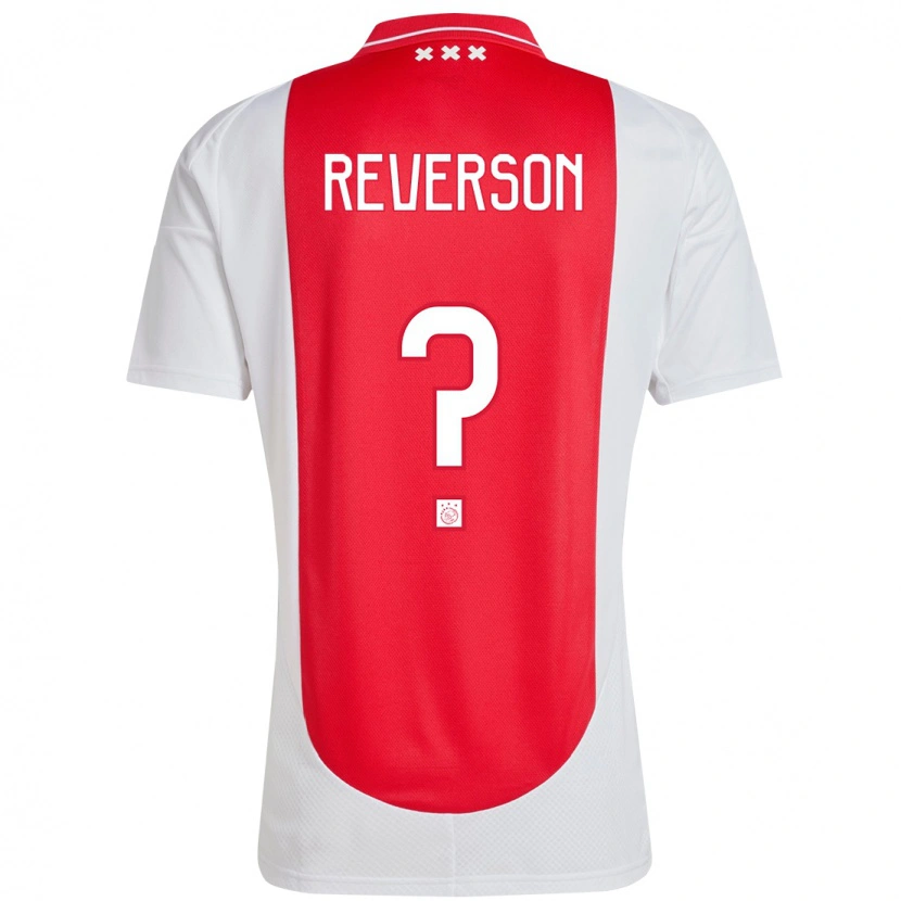 Danxen Kinderen Paul Reverson #0 Rood Wit Thuisshirt Thuistenue 2024/25 T-Shirt