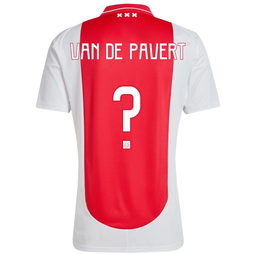 Danxen Kinderen Ryan Van De Pavert #0 Rood Wit Thuisshirt Thuistenue 2024/25 T-Shirt