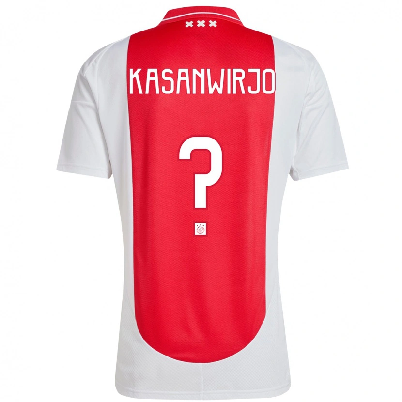 Danxen Kinderen Kennynho Kasanwirjo #0 Rood Wit Thuisshirt Thuistenue 2024/25 T-Shirt