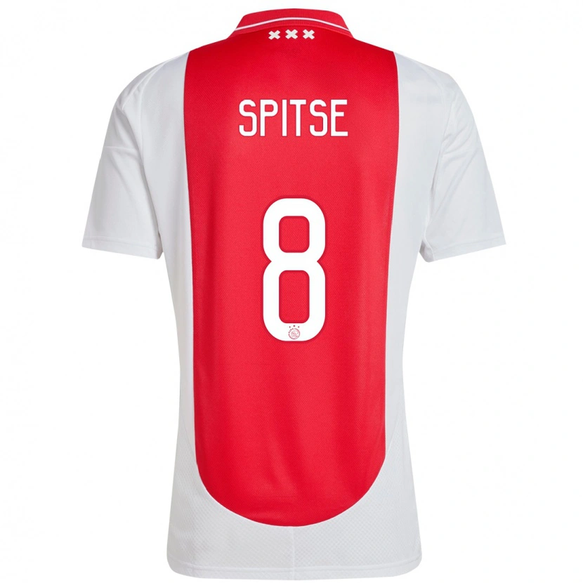 Danxen Kinderen Sherida Spitse #8 Rood Wit Thuisshirt Thuistenue 2024/25 T-Shirt