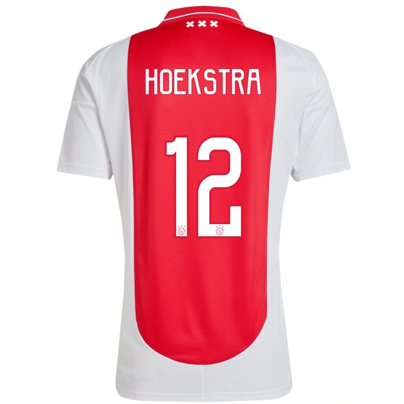 Danxen Kinderen Isabelle Hoekstra #12 Rood Wit Thuisshirt Thuistenue 2024/25 T-Shirt