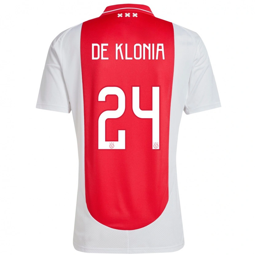 Danxen Kinderen Daliyah De Klonia #24 Rood Wit Thuisshirt Thuistenue 2024/25 T-Shirt