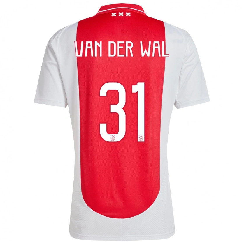 Danxen Kinderen Dionne Van Der Wal #31 Rood Wit Thuisshirt Thuistenue 2024/25 T-Shirt