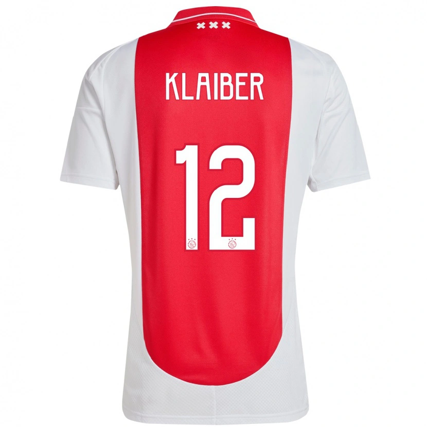 Danxen Kinderen Sean Klaiber #12 Rood Wit Thuisshirt Thuistenue 2024/25 T-Shirt