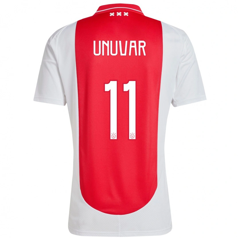 Danxen Kinderen Naci Unuvar #11 Rood Wit Thuisshirt Thuistenue 2024/25 T-Shirt