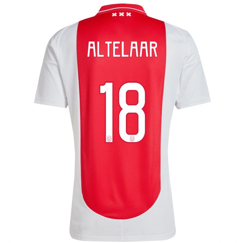 Danxen Kinderen Jamie Altelaar #18 Rood Wit Thuisshirt Thuistenue 2024/25 T-Shirt