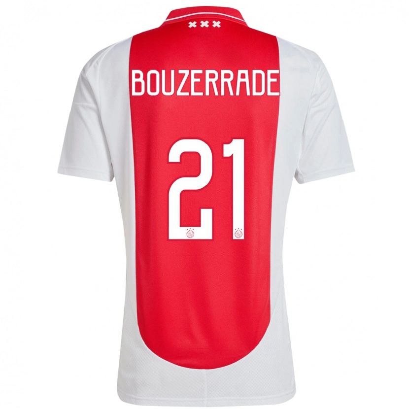 Danxen Kinderen Zaina Bouzerrade #21 Rood Wit Thuisshirt Thuistenue 2024/25 T-Shirt