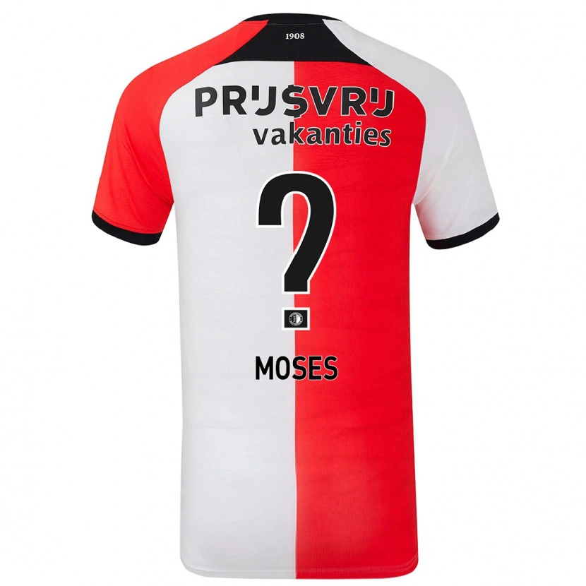 Danxen Kinderen Troy Moses #0 Rood Wit Thuisshirt Thuistenue 2024/25 T-Shirt